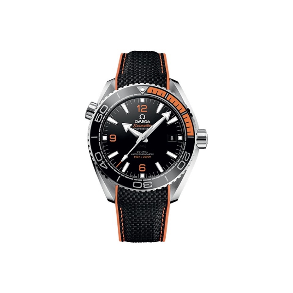 Seamaster Planet Ocean 600M 43.5 mm, steel on rubber strap