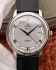 De Ville silver dial leather strap 39.5mm