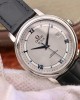 De Ville silver dial leather strap 39.5mm