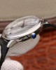 De Ville silver dial leather strap 39.5mm