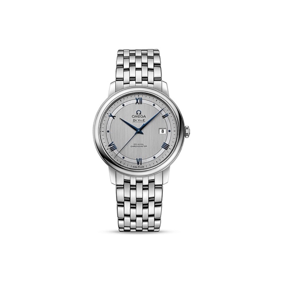 De Ville Silver Dial Steel Strap 39.5mm