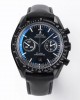 Speedmaster Dark Side of the Moon 44.25 mm, black ceramic on leather strap