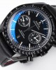 Speedmaster Dark Side of the Moon 44.25 mm, black ceramic on leather strap