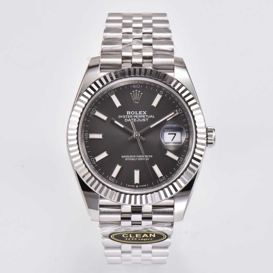 Datejust 41 Slate Oyster, 41 mm, Oystersteel and white gold