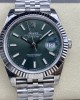 Datejust 41 Mint green Oyster, 41 mm, Oystersteel and white gold