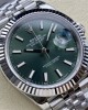 Datejust 41 Mint green Oyster, 41 mm, Oystersteel and white gold