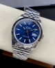 Datejust 41 Bright blue Oyster, 41 mm, Oystersteel and white gold