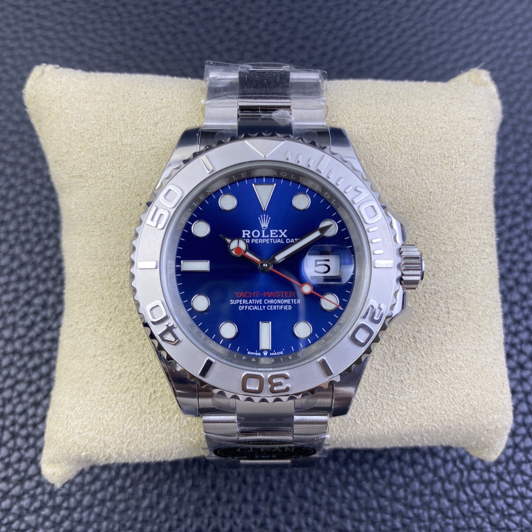 Yacht-Master 40 Bright blue Oyster, 40 mm, Oystersteel and platinum