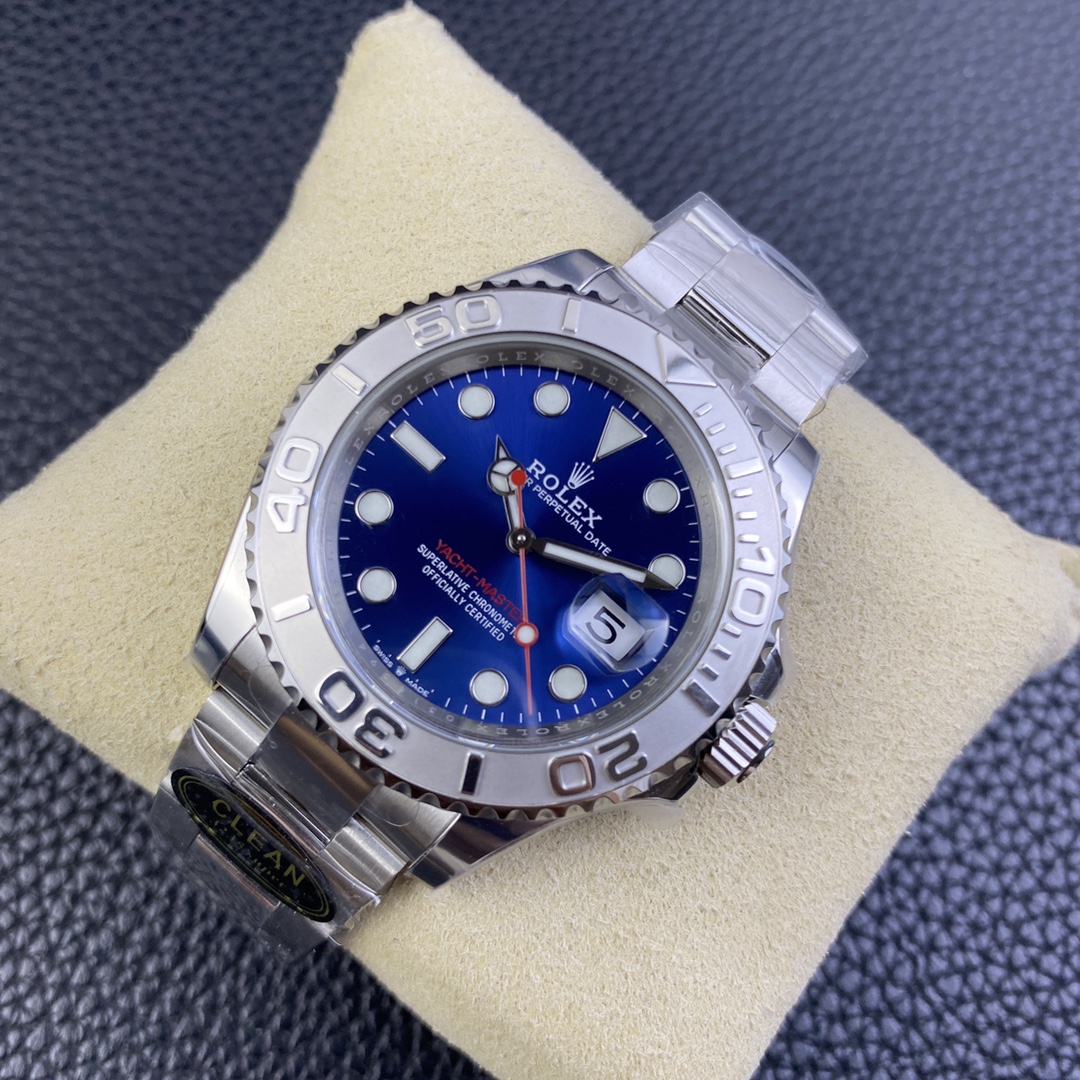 Yacht-Master 40 Bright blue Oyster, 40 mm, Oystersteel and platinum