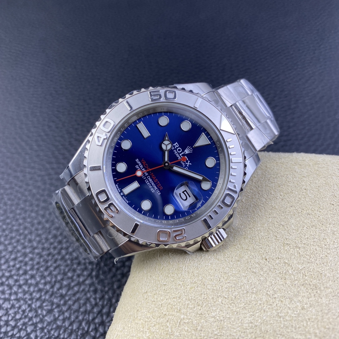 Yacht-Master 40 Bright blue Oyster, 40 mm, Oystersteel and platinum