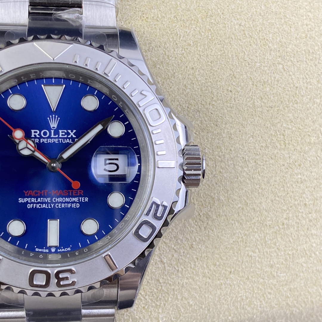 Yacht-Master 40 Bright blue Oyster, 40 mm, Oystersteel and platinum