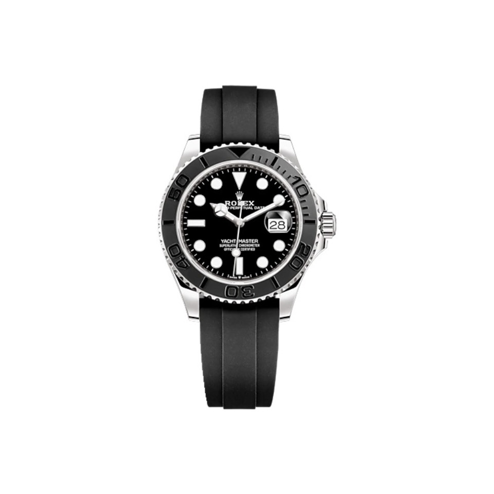 Yacht-Master 42 Black Oyster, 42 mm, white gold