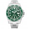 Submariner Date Green ceramic Oyster, 40 mm, Oystersteel