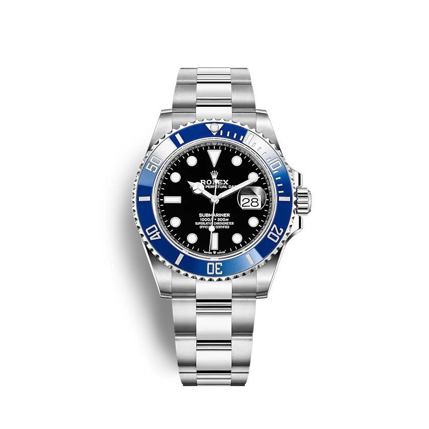 Submariner Date Blue ceramic Oyster, 41 mm, Oystersteel