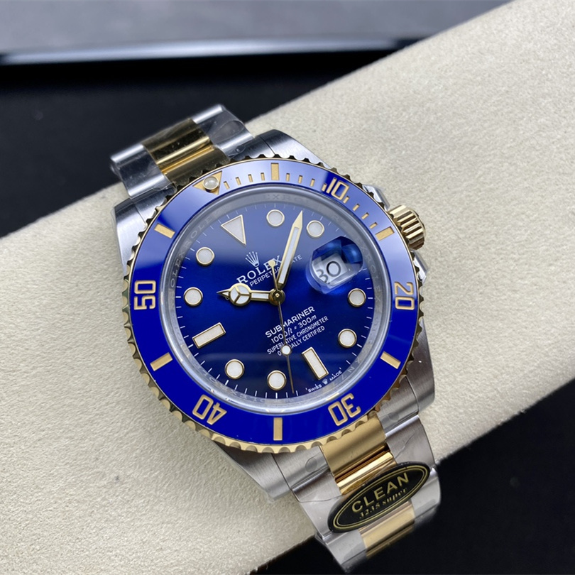 Submariner Date Blue ceramic Oyster, 41 mm, Oystersteel and yellow gold