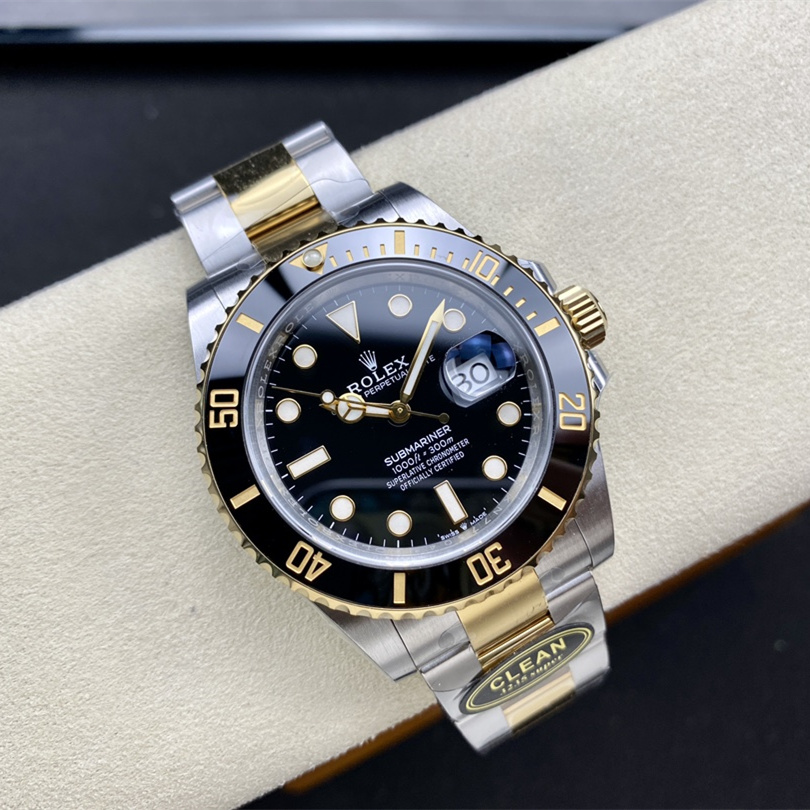 Submariner Date Black ceramic Oyster, 41 mm, Oystersteel and yellow gold