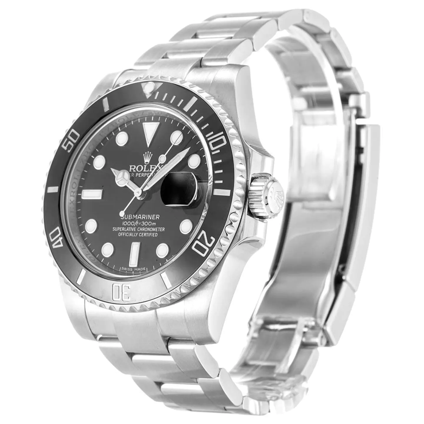 Submariner Date Black ceramic Oyster, 40 mm, Oystersteel