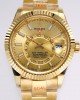 Sky-Dweller Champagne-colour Oyster, 42 mm, yellow gold