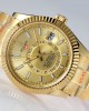 Sky-Dweller Champagne-colour Oyster, 42 mm, yellow gold