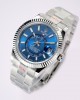 Sky-Dweller Bright blue Oyster, 42 mm, Oystersteel and white gold