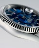 Sky-Dweller Bright blue Oyster, 42 mm, Oystersteel and white gold