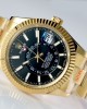 Sky-Dweller Bright black Oyster, 42 mm, yellow gold