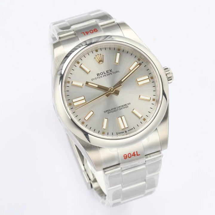 Oyster Perpetual 41 Silver Oyster, 41 mm, Oystersteel