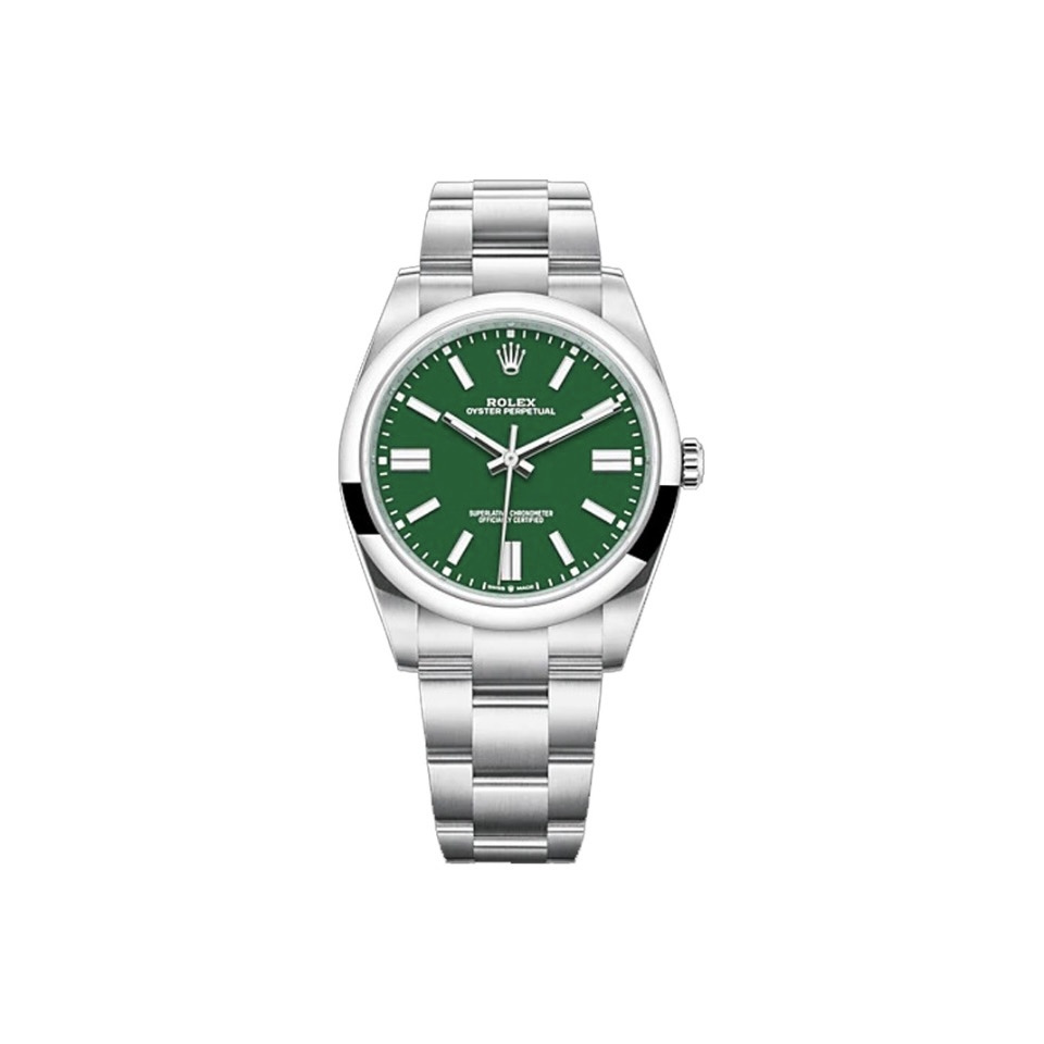 Oyster Perpetual 41 Green Oyster, 41 mm, Oystersteel