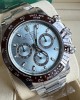 Cosmograph Daytona Ice blue, chestnut brown counter rings Oyster, 40 mm, platinum