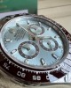 Cosmograph Daytona Ice blue, chestnut brown counter rings Oyster, 40 mm, platinum