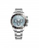 Cosmograph Daytona Ice blue, chestnut brown counter rings Oyster, 40 mm, platinum