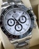 Cosmograph Daytona White,black counter rings Oyster, 40 mm, Oystersteel